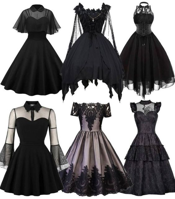 Các chất liệu, phụ kiện và trang phục được dùng trong gothic