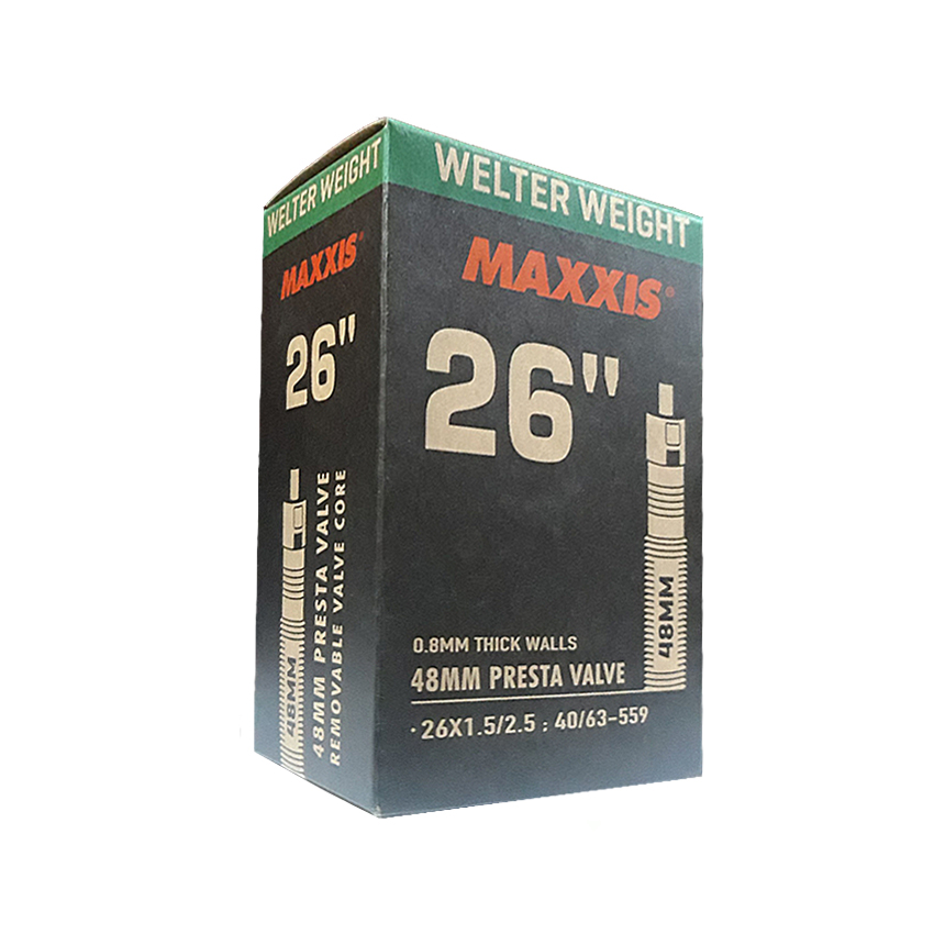[🛒🇻🇳]Ruột Xe Đạp 26X1.5/2.5 48mm Van Nhỏ (Presta) Maxxis Bicycle Tube Welter Weight - , SKU - 62881 - xedap.vn 🇻🇳🛒Top1Shop🛒 🇻🇳Top1Vietnam🇻🇳 🛍🛒🇻🇳