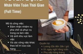 [☕️🇻🇳] La Gare Coffee 🥤 Top1Coffee ☕️ La Gare Coffee Tuyển Dụng “Nhân Viên Toàn Thời Gian/Full Time” (1 Vị Trí) Mô tả công việc:
Làm việc ca từ 7h đến 17h
Công việc , shares-0✔️ , likes-24❤️️ , date-2023-11-12 13:00:33🇻🇳🇻🇳🇻🇳📰🆕
