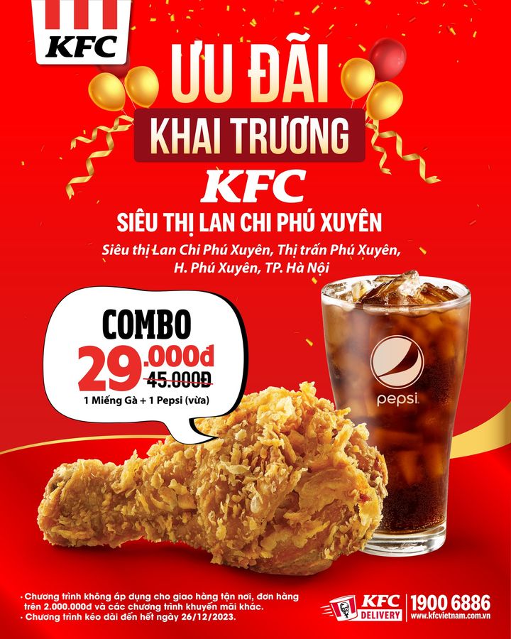[🍗🇻🇳] KFC Vietnam 🍔Top1Food 🍗 – 8/12/2023 NHẬP TIỆC KHAI TRƯƠNG KFC SIÊU THỊ LAN CHI PHÚ XUYÊNNhất fans gà khu v …