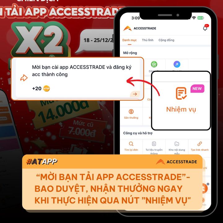 [🤑🇻🇳] ACCESSTRADE là nền tảng Tiếp thị liên kết (Affiliate Marketing) số 1 tại Việt Nam 💲 Top1MMO 🤑 – “BAO DUYỆT” KHI THAM GIA CHIẾN DỊCH MỜI BẠN TẢI APP ACCESSTRADE QUA NÚT “NHIỆM …