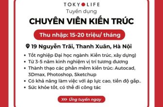 [💼🇻🇳] Tuyển Dụng TokyoLife  👁 Top1Jobs👥 TOKYOLIFE MỞ MỚI TRÊN TOÀN QUỐC – CẦN LẮM KIẾN TRÚC SƯ VỀ VỚI CHÚNG MÌNH
Link ứng tuyển:
Hotline: Ms Hiền – 0982.376.991   , shares-0✔️ , likes-3❤️️ , date-2023-12-23 04:00:01🇻🇳🇻🇳🇻🇳📰🆕