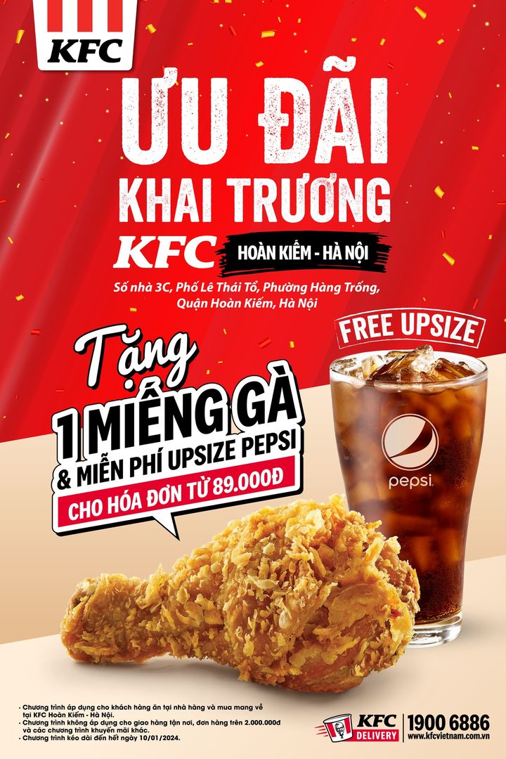 [🍗🇻🇳] KFC Vietnam 🍔Top1Food 🍗 – 22/12/2023 ƯU ĐÃI TƯNG BỪNG ĐÓN CHÀO SỰ TRỞ LẠI CỦA KFC HOÀN KIẾM – HÀ NỘI
…