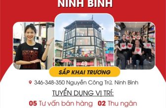 [💼🇻🇳] Tuyển Dụng TokyoLife  👁 Top1Jobs👥  SẮP KHAI TRƯƠNG THÊM CỬA HÀNG TẠI TP. NINH BÌNH
#TOKYOLIFE cần tuyển dụng nhiều vị trí hấp dẫn:
– Thu ngân: thu nhập 7-10 t , shares-0✔️ , likes-6❤️️ , date-2023-12-27 04:00:03🇻🇳🇻🇳🇻🇳📰🆕