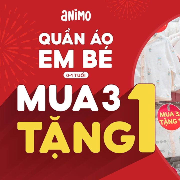 [👶🇻🇳] Con Cưng – Mang đến những sản phẩm tốt nhất cho trẻ em Việt Nam 😎❤️️⭐️ – MUA 3 TẶNG 1 QUẦN ÁO EM BÉ #ANIMO 0-1 TUỔI✨Mua 3 cặp áo TẶNG 1 cặp quần, đ …