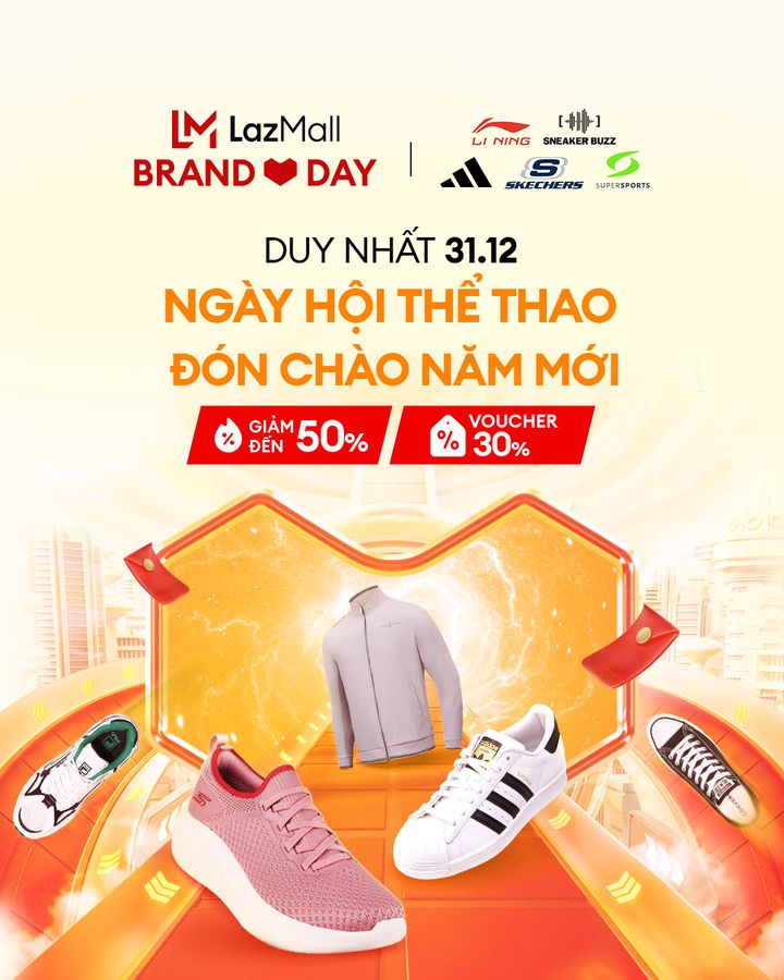 [🛍️🇻🇳] Lazada là trang mua sắm trực tuyến uy tín hàng đầu tại Việt Nam 🛍️ Top1Shop ❤️️ – [31.12] – Deal hot giảm tới 50% cùng ADIDAS, Supersports, Skechers, Sneaker Buzz, Li-ning tạ …