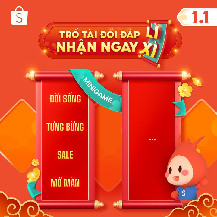 [🛍️🇻🇳] Shopee Việt Nam 🛍️ Top1Shop ❤️️ – 🧧  TRỔ TÀI ĐỐI ĐÁP – ĐỜI SỐNG LÌ XÌ 🎊👉 https://shope.ee/Vh8NpyLBJƯu đ …