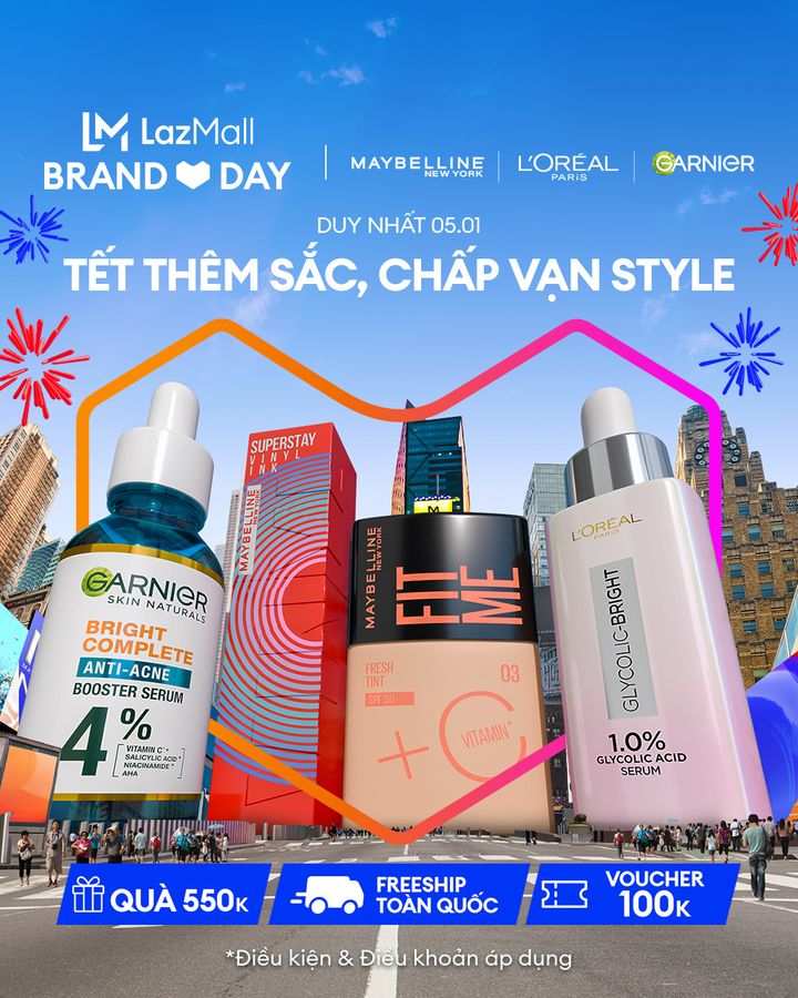 [🛍️🇻🇳] Lazada là trang mua sắm trực tuyến uy tín hàng đầu tại Việt Nam 🛍️ Top1Shop ❤️️ – 🧧 [DUY NHẤT 05.01] MAYBELLINE, L’OREAL PARIS, GARNIER KHAI XUÂN LÌ XÌ DEAL HOT tại https: …
