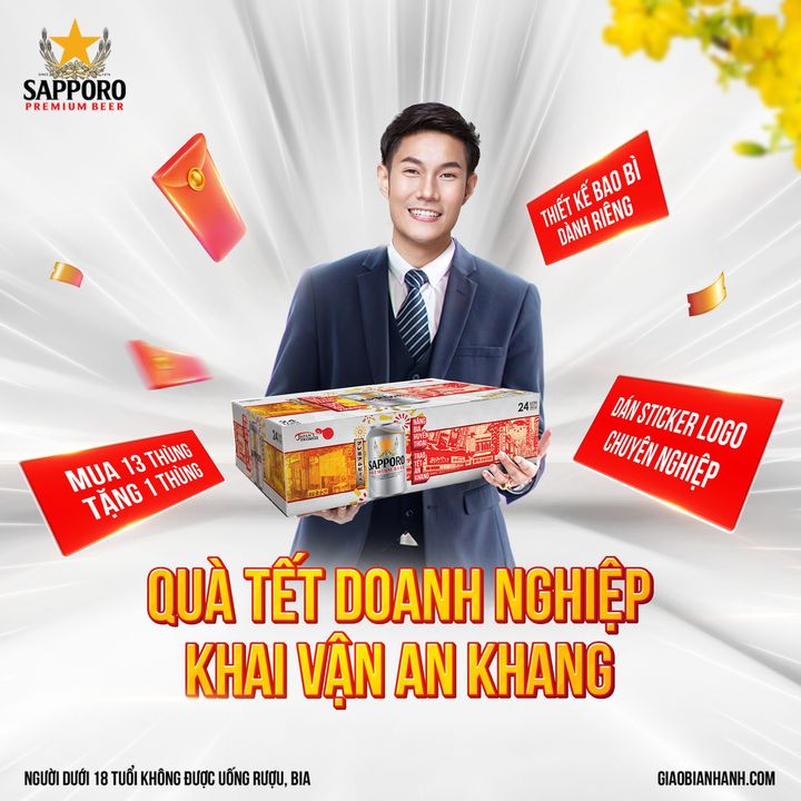 [🥂🇻🇳] Sapporo Vietnam 🍹 Top1Drink 🍻 – Quà Tết doanh nghiệp, khai vận an khang🧧 Chỉ còn vài ngày nữa là đến Tết …