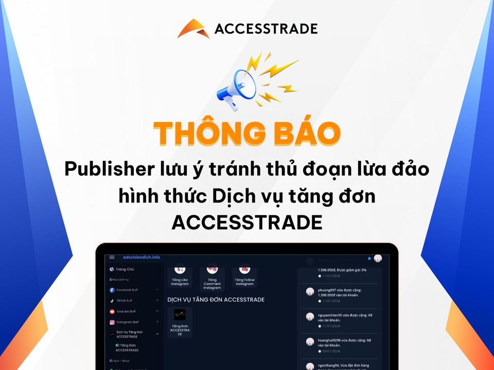 [🤑🇻🇳] ACCESSTRADE là nền tảng Tiếp thị liên kết (Affiliate Marketing) số 1 tại Việt Nam 💲 Top1MMO 🤑 – 📣 LƯU Ý VỀ THỦ ĐOẠN CUNG CẤP DỊCH VỤ TĂNG ĐƠN ACCESSTRADEPublisher lưu  …