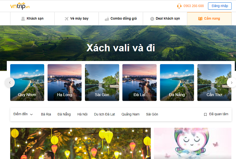 TOP 10 trang web du lịch uy tín hàng đầu tại Việt Nam. Vntrip
