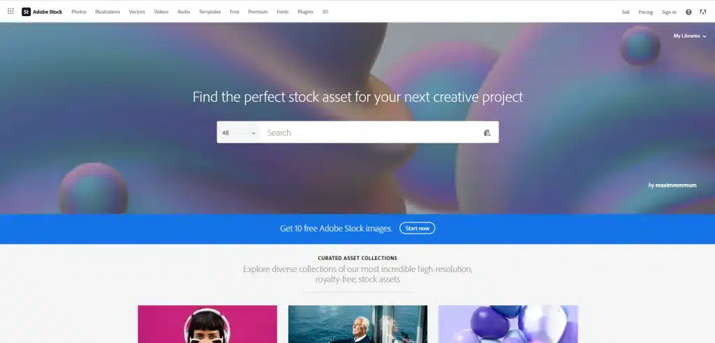 Adobe Stock là website do Adobe sở hữu