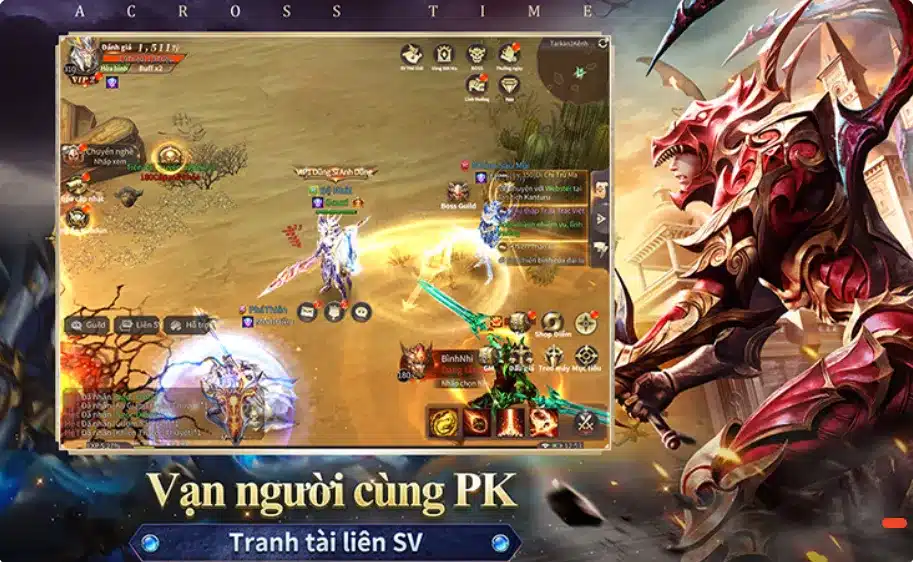 Chơi game kiếm tiền với game Mu Vượt thời đại