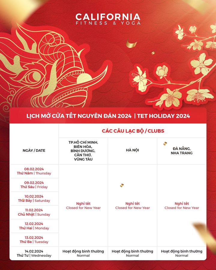 [🚴‍♂️🇻🇳] California Fitness & Yoga Centers Vietnam 🧘‍♀️ Top1Fitness 💪 – CẬP NHẬT LỊCH HOẠT ĐỘNG CÁC CLB TRÊN TOÀN QUỐCCalifornia Fitness & Yoga xin …