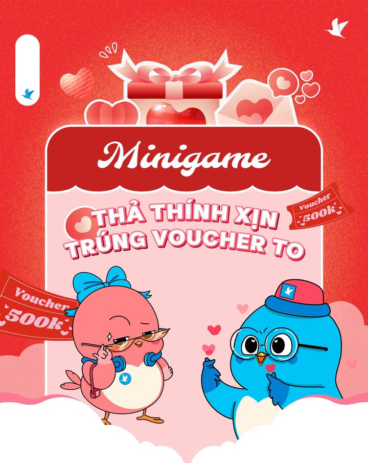 [✈🇻🇳] Traveloka Vietnam – Sống Trải Nghiệm ✈ Top1Travel 🌏 – #minigame  Thả Thính Xịn – Trúng Voucher To 💋😘Lễ tình nhân này các cặp đô …