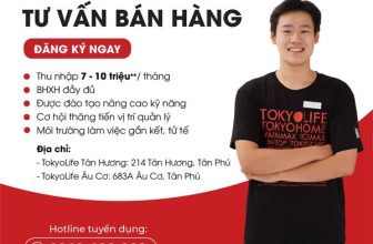 [💼🇻🇳] Tuyển Dụng TokyoLife  👁 Top1Jobs👥 [QUẬN TÂN PHÚ – HỒ CHÍ MINH] MỞ BÁT ĐẦU NĂM, TUYỂN DỤNG NGAY – 4 NHÂN VIÊN BÁN HÀNG
Đăng ký ứng tuyển ngay tại:ĐỊA ĐIỂM TU , shares-0✔️ , likes-5❤️️ , date-2024-02-17 08:00:02🇻🇳🇻🇳🇻🇳📰🆕