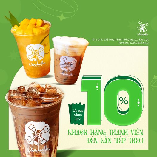 [☕️🇻🇳] Windmills Coffee Đà Lạt – Trà sữa Ly Chai 🥤 Top1Coffee ☕️ ƯU ĐÃI 10% – ĐẾN WINDMILLS NGAY NHAGiới thiệu 1 chiếc deal cho các khách hàng thành viên khi đến Windmills uống cà phê và trò , shares-0✔️ , likes-3❤️️ , date-2024-02-23 06:03:00🇻🇳🇻🇳🇻🇳📰🆕