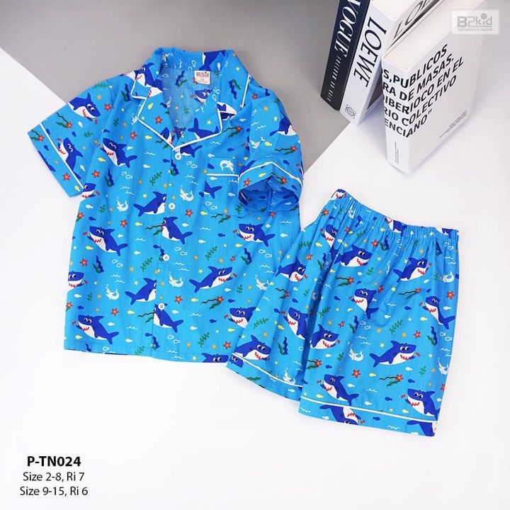[🙇🇻🇳] B2KID – Chuyên sỉ buôn quần áo trẻ em 😎❤️️⭐️ – B2KID Chào mẫu  pizama ngắn bé trai P-TN024☘️ Chất liệu: kate mỏng, mát, đã  …