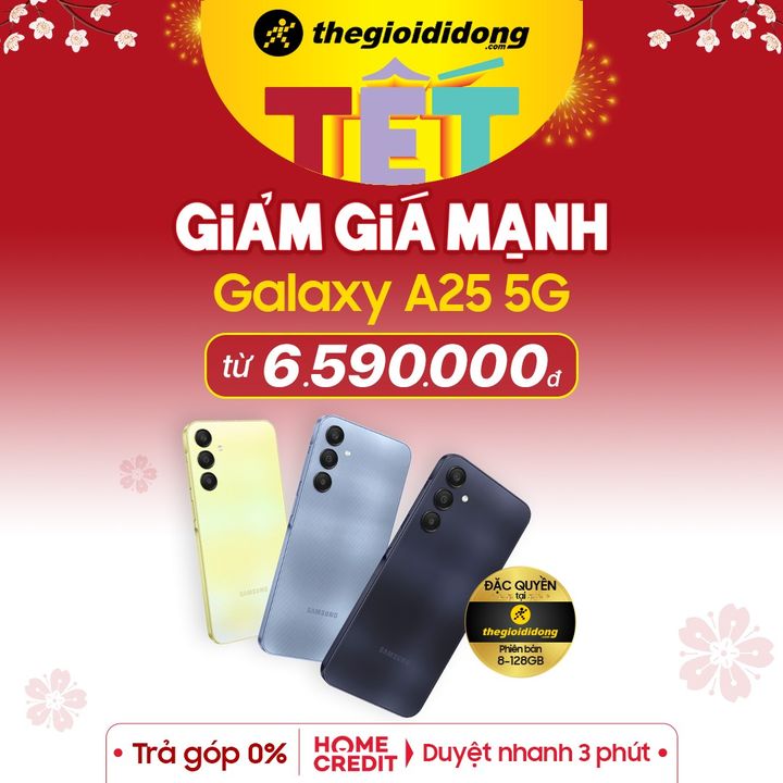 [🛍️🇻🇳] The Gioi Di Dong Joint Stock Company 🛍️ Top1Brand ⭐️ – 🌸 TẾT GIẢM GIÁ MẠNH 🌸Sắm Galaxy A25 5G💲 Giá chỉ từ 6.590.000đ✅ Tr …