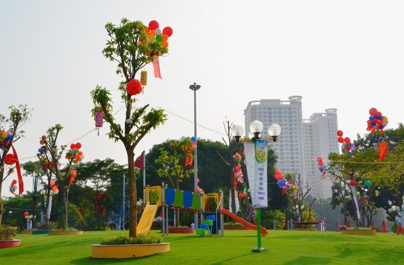 Địa điểm tổ chức team building ở Hà Nội. Công viên Nghĩa Đô