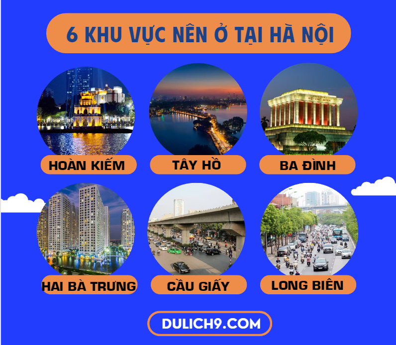 6 khu vực nên đặt khách sạn ở Hà Nội