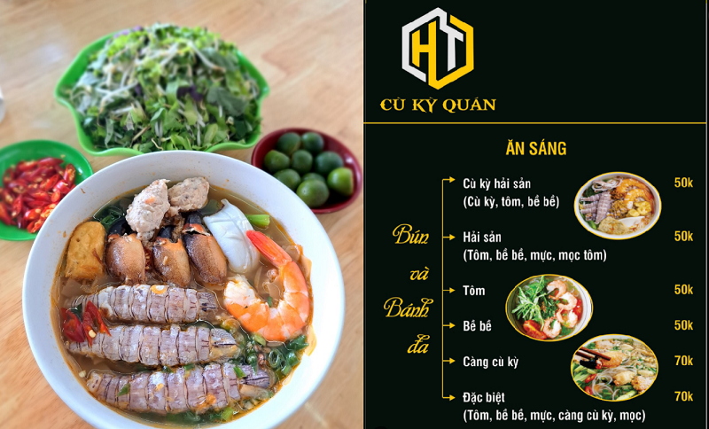 Ăn sáng quán nào ngon Ninh Bình? Quán ăn sáng ngon rẻ Ninh Bình. Cù kỳ quán