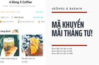 [☕️🇻🇳] 4 ĐỒNG 5 🥤 Top1Coffee ☕️ Chào Tháng Mới
4Đồng5 và Baemin lại tiếp tục đồng hành cùng nhau. Tháng này chúng mình đã tung rất nhiều mã khuyến mãi cho các b , shares-1✔️ , likes-174❤️️ , date-2022-04-01 12:20:52🇻🇳🇻🇳🇻🇳📰🆕