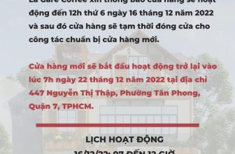 [☕️🇻🇳] La Gare Coffee 🥤 Top1Coffee ☕️ Thông Báo
V/v: Tạm Đóng Cửa & Thay Đổi Địa Điểm Kinh DoanhKính gửi quý khách hàng của La Gare Coffee,Nhằm phục vụ cho công , shares-0✔️ , likes-27❤️️ , date-2022-12-15 13:00:07🇻🇳🇻🇳🇻🇳📰🆕