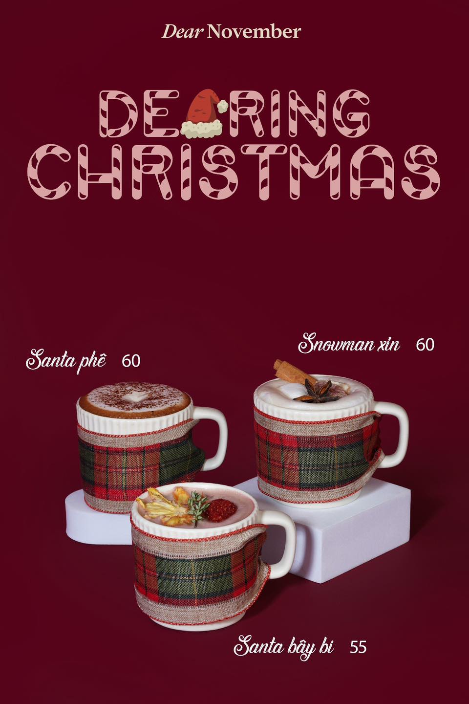 [☕️🇻🇳] Dear November Coffee 🥤 Top1Coffee ☕️ A Very Dearing Christmas 

Vẫn là Chocolat, vẫn là Táo Gừng, Sữa nóng nhưng lại có gì đó rất khác… Bạn iu mau ghé Dear November  , shares-37✔️ , likes-426❤️️ , date-2023-11-25 06:58:16🇻🇳🇻🇳🇻🇳📰🆕