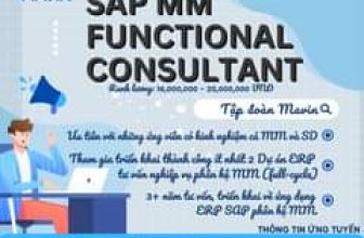 [💼🇻🇳] TUYỂN DỤNG MAVIN 👁 Top1Jobs👥 [Hoàng Mai-HN] Tập đoàn Mavin chiêu mộ SAP Functional ConsultantChi tiết tại link đính kèm:Yêu cầu:
– Kinh nghiệm 3+ năm  , shares-2✔️ , likes-2❤️️ , date-2023-12-27 11:37:02🇻🇳🇻🇳🇻🇳📰🆕