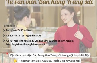 [💼🇻🇳] Tuyển Dụng DOJI 👁 Top1Jobs👥 Tập đoàn Vàng Bạc Đá Quý DOJI tuyển Tư vấn viên Bán hàng trang sức tại Hà Nội
Số lượng 20 Người
Nam/Nữ tuổi từ 25-35
Thu nhập  , shares-1✔️ , likes-20❤️️ , date-2024-03-01 04:13:53🇻🇳🇻🇳🇻🇳📰🆕