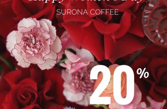 [☕️🇻🇳] Surona Coffee 🥤 Top1Coffee ☕️ Happy Women’s Day !
Chúng mình gửi đến những quý cô thân mến ƯU ĐÃI
#20%_tổng bill khi ghé thăm Nhà SURONA cùng tha , shares-2✔️ , likes-74❤️️ , date-2024-03-07 10:14:03🇻🇳🇻🇳🇻🇳📰🆕