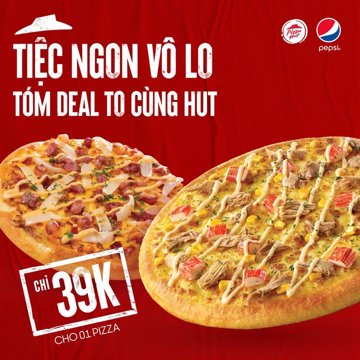 [🍕🇻🇳] Pizza Hut Việt Nam 🍕 Top1Pizza – no1Pizza 🥘 – 🎊 TIỆC NGON VÔ LO, TÓM DEAL TO CÙNG HUT🔥 CHỈ 39K CHO 01 PIZZA 🔥Trời tháng  …