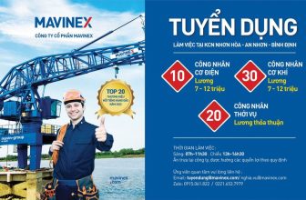 [💼🇻🇳] TUYỂN DỤNG MAVIN 👁 Top1Jobs👥 Công ty Cổ phần Mavinex -chi nhánh Bình Định cần tuyển 60 công nhân, cụ thể như sau:
– 10 công nhân điện, lương từ 7-12 triệu
–  , shares-0✔️ , likes-6❤️️ , date-2024-03-26 07:52:01🇻🇳🇻🇳🇻🇳📰🆕