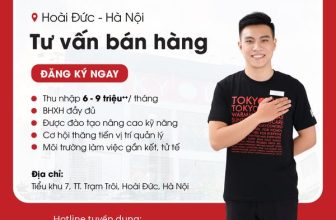 [💼🇻🇳] Tuyển Dụng TokyoLife  👁 Top1Jobs👥  TOKYOLIFE “TRẠM TRÔI” TUYỂN NHÂN VIÊN TƯ VẤN BÁN HÀNG
Địa chỉ: Tiểu khu 7, Thị trấn Trạm Trôi, Hoài Đức, Hà Nội
Thu nhập: 6.0 , shares-0✔️ , likes-7❤️️ , date-2024-03-30 04:00:08🇻🇳🇻🇳🇻🇳📰🆕