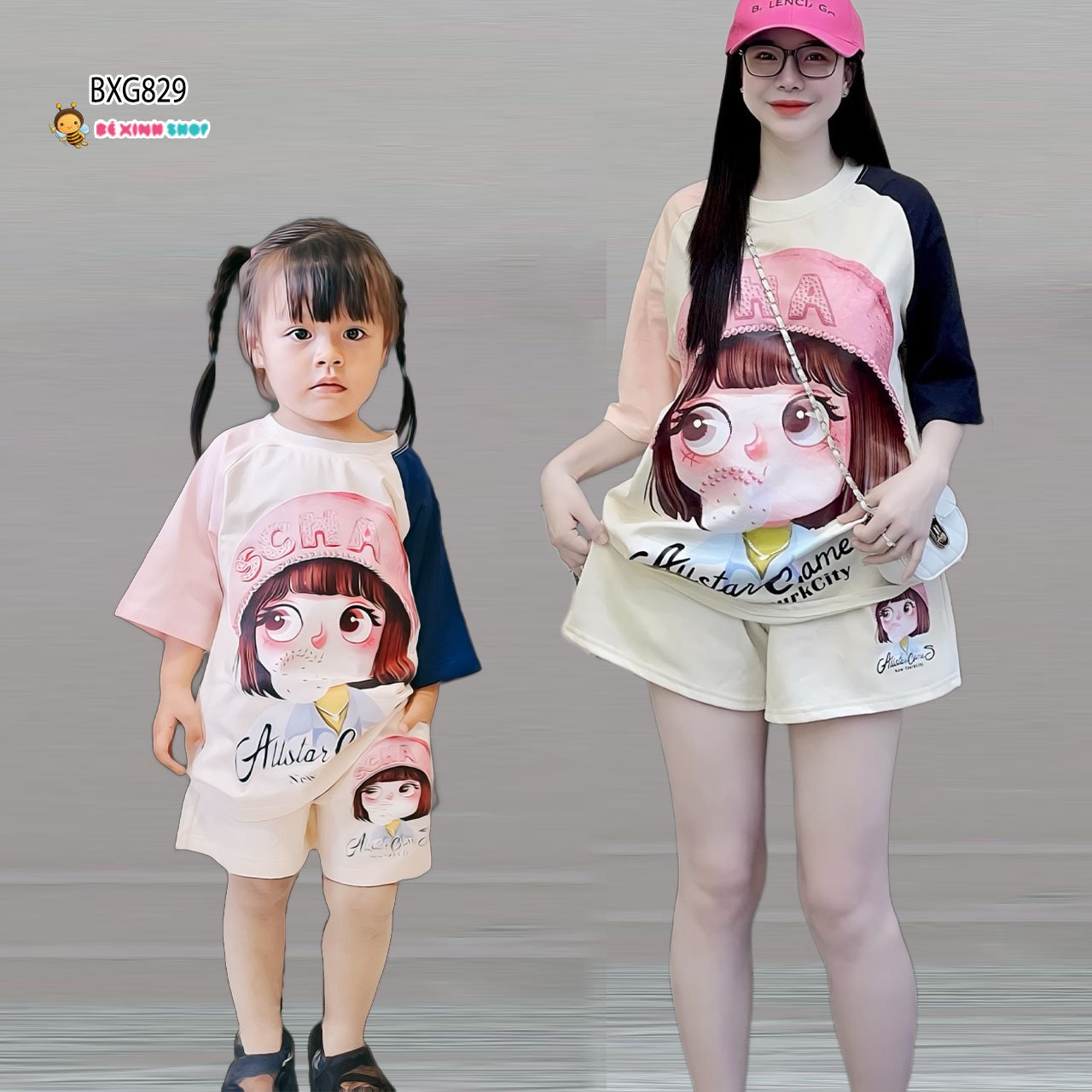 [🛒🇻🇳]Bộ thun tay phối màu in Bé Gái dễ thương cho Mẹ & bé BXG827 – Bé Xinh Shop , SKU – – bexinhshop.vn 🇻🇳🛒Top1Shop🛒 🇻🇳Top1Vietnam🇻🇳 🛍🛒🇻🇳