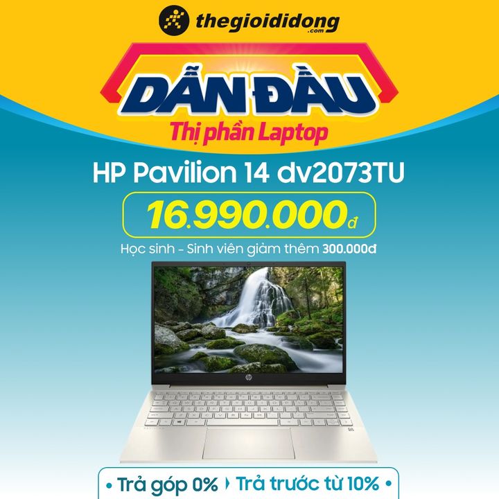[🛍️🇻🇳] The Gioi Di Dong Joint Stock Company 🛍️ Top1Brand ⭐️ – 🔥 LAPTOP HP PAVILION 14 CHUẨN VĂN PHÒNGCPU i5 thế hệ 12, RAM 16GB thoải mái sử d …