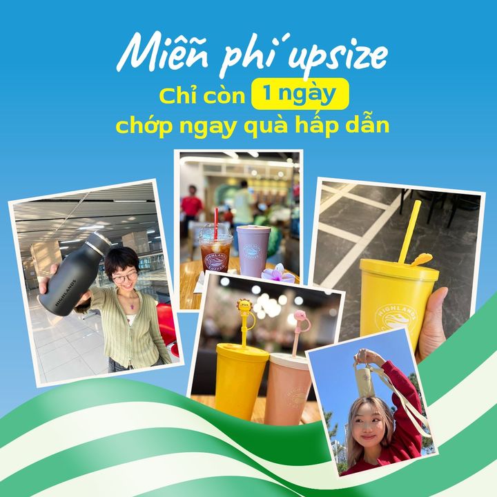 [☕️🇻🇳] Highlands Coffee – THƯƠNG HIỆU BẮT NGUỒN TỪ CÀ PHÊ VIỆT NAM ☕️ Top1Coffee 🥤 – CÒN 1 NGÀY DUY NHẤT: FREE UPSIZE, NHÂN HAI QUÀ TẶNG!😍 Chương trình MIỄN PHÍ U …