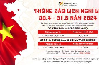 [DWN Việt Nam] Thông Báo Lịch Nghỉ Lễ 30/4 Và 01/5/2024  [👨‍🎓🇻🇳] dwn.com.vn