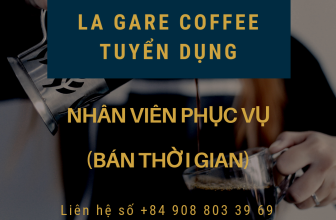 [☕️🇻🇳] La Gare Coffee 🥤 Top1Coffee ☕️  Tuyển Dụng Nhân Viên Phục Vụ (Part Time)
Mô Tả Công Việc:
Lấy order từ khách hàng và phục vụ
Làm việc theo vị trí , shares-6✔️ , likes-33❤️️ , date-2020-11-24 10:28:28🇻🇳🇻🇳🇻🇳📰🆕