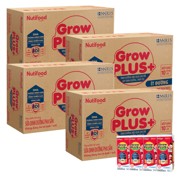 [🛒🇻🇳]Combo 4 thùng Sữa GrowPLUS+ ít đường 180ml (lốc 4 hộp) – GrowPLUS+ Đỏ , SKU – 6697000000004 – concung.com 🇻🇳🛒Top1Shop🛒 🇻🇳Top1Vietnam🇻🇳 🛍🛒🇻🇳