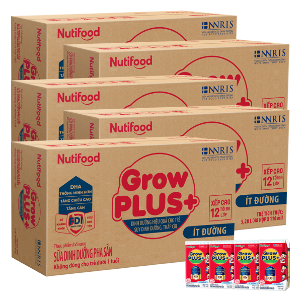 [🛒🇻🇳]Combo 5 Thùng SPDDPS GrowPLUS 110ml Ít đường (lốc 4 hộp) – GrowPLUS+ Đỏ , SKU – 6697000000003 – concung.com 🇻🇳🛒Top1Shop🛒 🇻🇳Top1Vietnam🇻🇳 🛍🛒🇻🇳