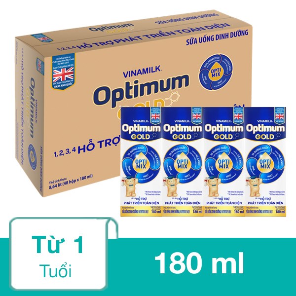 [🛒🇻🇳]Thùng 48 hộp sữa pha sẵn Optimum Gold 180 ml (từ 1 tuổi) – Optimum , SKU – 85905 – avakids.com 🇻🇳🛒Top1Shop🛒 🇻🇳Top1Vietnam🇻🇳 🛍🛒🇻🇳