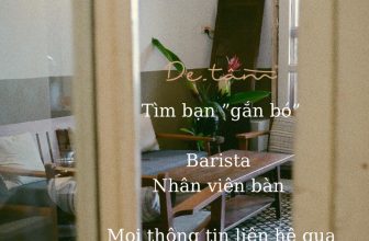 [☕️🇻🇳]  De.TẦM Cafe – Coffee – Bistro 🥤 Top1Coffee ☕️ Các bạn thương mến,
Chúng mình vẫn tuyển Barista và Nhân viên bàn mỗi ngày cho tới khi gặp được bạn.Cũng là độ cuối Thu nên r , shares-0✔️ , likes-11❤️️ , date-2022-10-02 06:48:04🇻🇳🇻🇳🇻🇳📰🆕