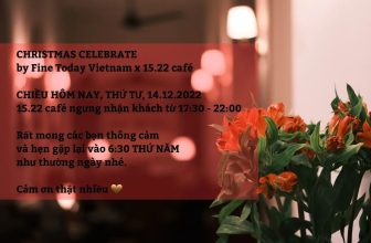 [☕️🇻🇳] 15.22 café – wine – live music ☕️ Top1Coffee ☕️ CHRISTMAS CELEBRATE
by Fine Today Vietnam x 15.22 café CHIỀU HÔM NAY, THỨ TƯ, 14.12.2022
15.22 café ngưng nhận khách từ 17:30 , shares-0✔️ , likes-0❤️️ , date-2022-12-14 08:19:42🇻🇳🇻🇳🇻🇳📰🆕