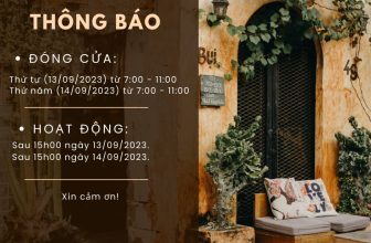 [☕️🇻🇳] BỤI Coffee Chill – Plants 🥤 Top1Coffee ☕️ BỤI THÔNG BÁO
(English caption below)
——–
Bụi xin phép được đóng cửa:
Thứ tư (13/09/2023) từ 7:00 – 11:00
Thứ năm (14/09/20 , shares-0✔️ , likes-9❤️️ , date-2023-09-12 01:00:02🇻🇳🇻🇳🇻🇳📰🆕