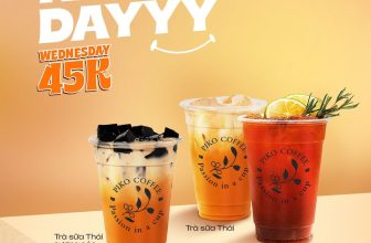 [☕️🇻🇳] Piko Coffee 🥤 Top1Coffee ☕️ THỨ 4 “Lên Deal”: ĐỒNG GIÁ 45K!Áp dụng cho “full” dòng Trà Thái được ưa chuộng bậc nhất tại Piko, khi order qua ShopeeFood & G , shares-3✔️ , likes-337❤️️ , date-2023-10-03 13:30:00🇻🇳🇻🇳🇻🇳📰🆕