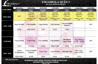 [🆕🇻🇳] YOGA SHALA – Bậc thầy ẤN ĐỘ – Đẳng cấp YOGA 🧘 Top1Yoga 🧘 LỊCH TẬP TỪ 08.04.2024- 14.04.2024
Yogashala xin gửi Quý hội viên lịch học tại trung tâm vào tuần sau.
Quý hội viên vui lòng theo dõi lịch học được cập nh , shares-0✔️ , likes-9❤️️ , date-2024-04-07 09:41:52🇻🇳🇻🇳🇻🇳📰🆕