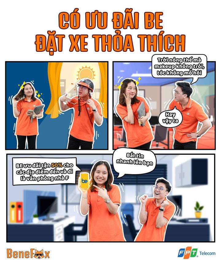 [💼🇻🇳] Tuyển dụng FPT Telecom 💼 Top1Jobs 👥 – [#Benefox] Đặt xe thả ga – Không lo về giá cùng ưu đãi độc quyền từ Be 🚕…