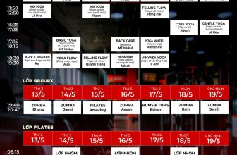 [🆕🇻🇳] Amazing Fitness and Yoga Center 🧘 Top1Yoga 🧘 AMAZING YOGA & GROUPX SCHEDULE | 13/05 – 19/05
Amazing Fitness & Yoga Center xin thông báo lịch tập từ ngày 13/05/2024 – 19/05/2024 của các lớp Yo , shares-0✔️ , likes-5❤️️ , date-2024-05-13 07:38:08🇻🇳🇻🇳🇻🇳📰🆕